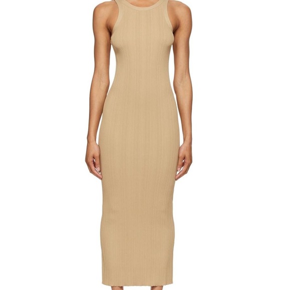 Totme Nwt Seamless Rib Tank Dress In 